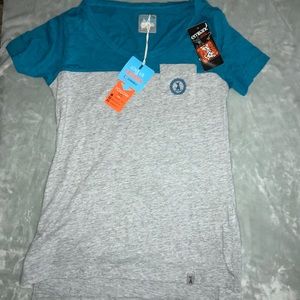 Blue and grey embark T-shirt